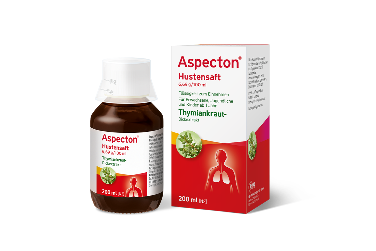 Aspecton Hustensaft pflanzlich  ohne Zucker & Alkohol
