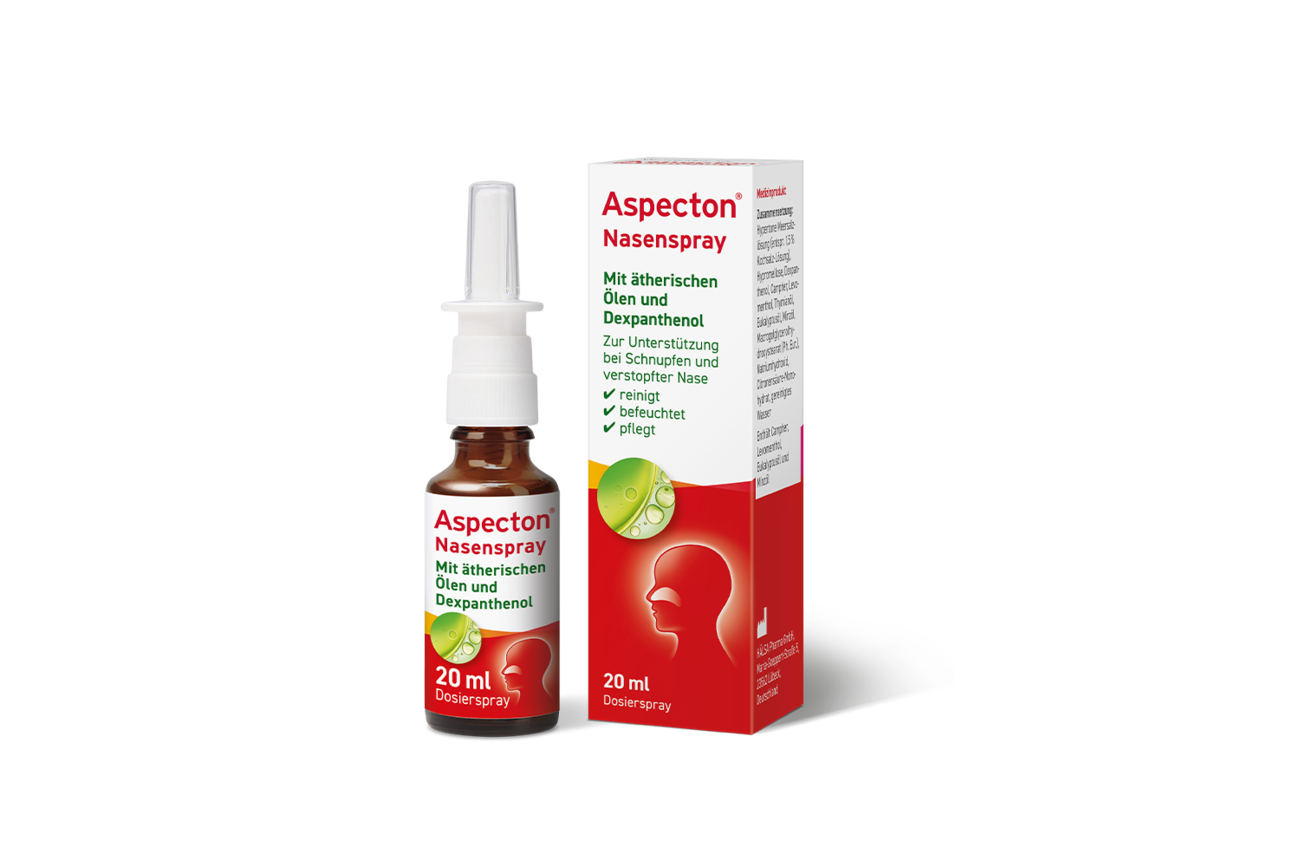 Packshot vom Aspecton® Nasenspray 20ml